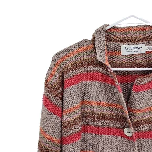 Joan Homyer Women's Hand Knitted Cardigan Sweater - Picture 2 of 7